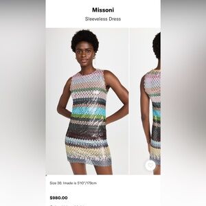 Missoni Metallic Mini Dress